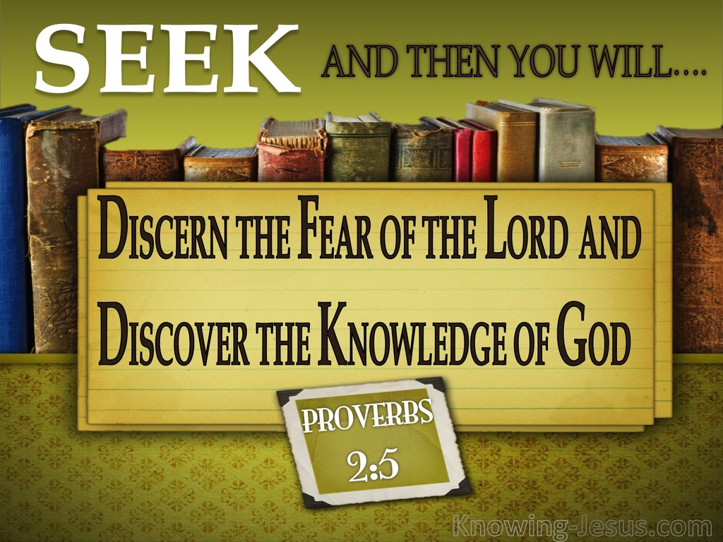 Proverbs 2:5 Discern The Fear Of The Lord (sage)